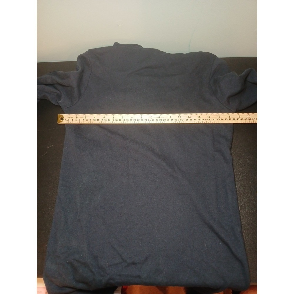 Tommy Hilfiger Womens Navy Blue Quarter Zip Hoodie Dress Stripe Sleeve Small - Picture 6 of 11